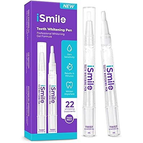 iSmile Teeth Whitening Pen - 35% Carbamide Peroxide, No Sensitivity, Travel-Friendly, Easy to Use, 2mL, 2 Pack Cover