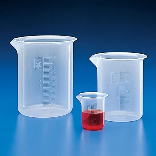 Bécher plastique 25 ml incassable pour dosage de précision Gryphon x20