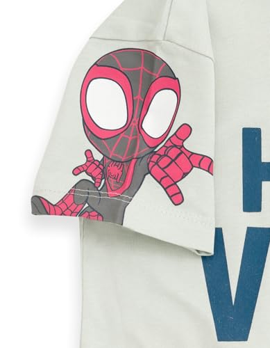 Image of Marvel Spidey and His Amazing Friends T-Shirt and Plaid Shorts Outfit Set Toddler to Big Kid Sizes (2T - 10-12)