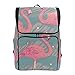 Produktbild Emoya Canvas Student Rucksack Pink Flamingo Birds Bookbag für Mädchen Jungen Schultasche