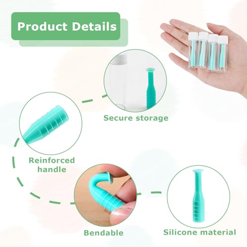 4 Stücke Kontaktlinsen Einsetzhilfe,Weiche Kontaktlinsen Entferner,Kontaktlinsen Entferner Weiche Linsen,Kontaktlinsen Hilfe Zum Einsetzen,Kontaktlinsensauger,Fur Reisen Und Alltag