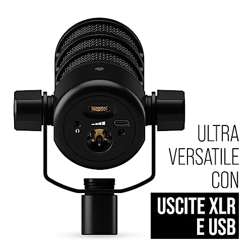 PodMic USB Microfono Dinamico Broadcast Versatile con Connettività XLR e USB per Podcasting, Streaming, Gaming, Produzione Musicale e Creazione di Contenuti - Microfono streaming - Immagine 7