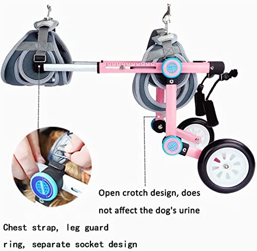 Silla de ruedas ajustable para perros con discapacidad en las patas traseras 4