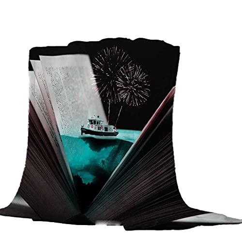 Couverture microfibre douce 3D fireworks plaid chaud toutes saisons lit sofa - 5