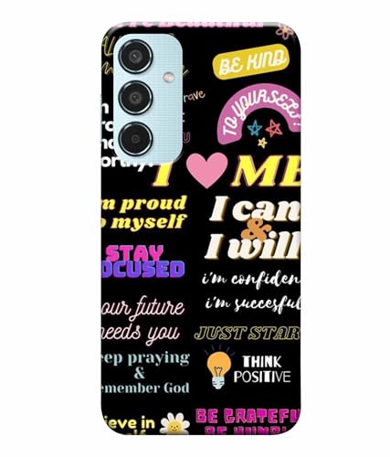 Image of Printed Hard Back Case Cover & Compatible for Samsung Galaxy M35 5G | Samsung M35 5G | Motivation Energy Quotes (Multicolor) - D1201