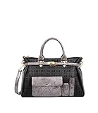 Mellow World Fashion Victoria Satchel, Black, One Size