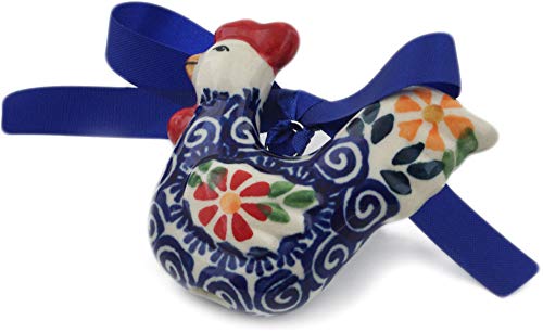 Polmedia Polish Pottery Chicken Ornament
