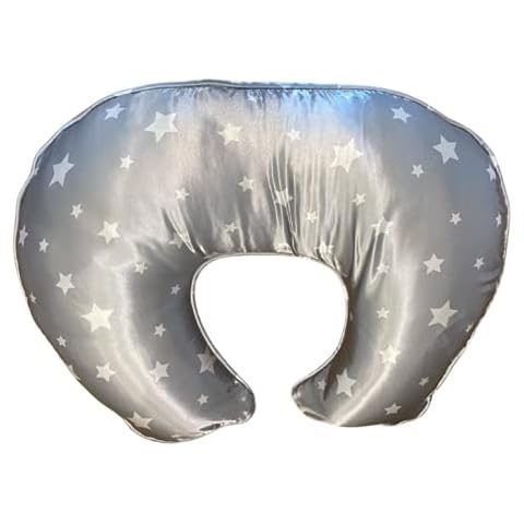 Mane by Tim & Tam SATIN NURSING PILLOW COVER (GREY STARS) Cover