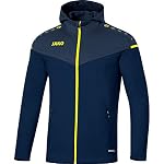 JAKO – JAKO Herren Kapuzenjacke Champ 2.0, Marine/Darkblue/Neongelb