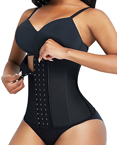 Waist Trainer Corset for Women - Weight Loss Breathable Waist Cincher Top Steel Bones Body Shaper Workout Girdle