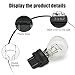 Sephile 10 PCS 3157 Car Tail Light Bulb, Waterproof Waterproof Vehicle Vehicle Turn Signal Light, Universal 12V 21/5W Automotive Brake Light Replacements for Truck SUV Car (White Light)