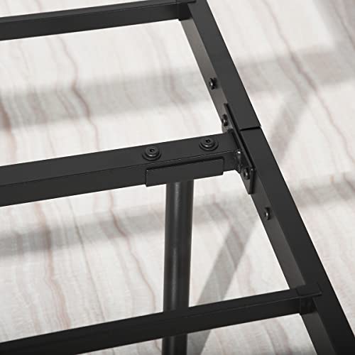 Homy Casa Inc Bed Frame Twin Size Bed Frames With Storage/Headboard/Footbaord For Teens Adults, Modern Simple Platform Mattress Foundation Single Bed For Bedroom Guest Room, Black #TOP7