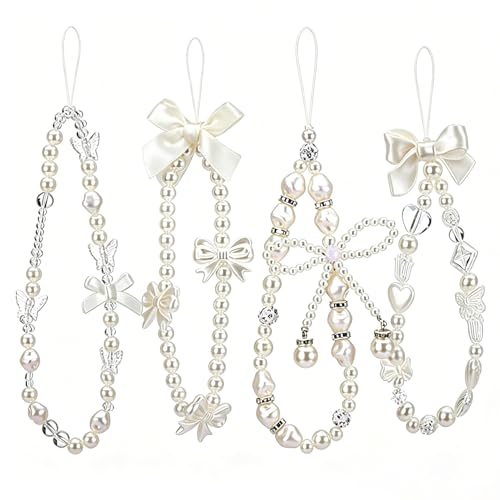 Phone Charms Strap Cellphone Charms 4 Pcs Camera Charm Strap Cute Phones Keychain Phones Bracelet Straps Phone Charm Wrist Straps for Bags Keychain Wallet Decoration Accessories for Women Butterfly