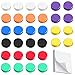 Aimant Coloré Aimant Frigo Magnet Frigo Aimant Puissant Petit Aimant Petit Rond Aimant Aimant Magnétiques pour Tableau Blanc(32 pièces - 20 x 20 mm) Livré avec Une Note Autocollante
