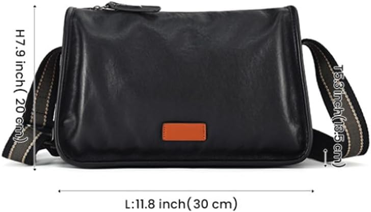 Classic Cowhide Backpack for Men Single Shoulder Bag Crossbody