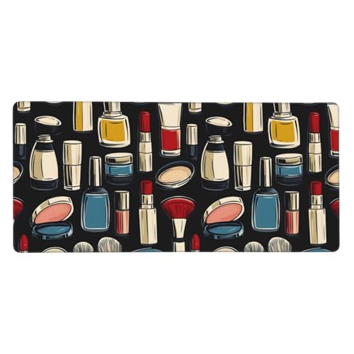 Grand tapis de souris de jeu aux bords cousus premium et imprimé coloré cosmétique résistant
