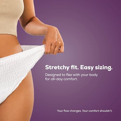 Image of Flawsome Period Panty For Girls & Women, (L-XL), 4 Pcs, 360 Degree Coverage, 0% Leaks, High Absorbency For Heavy Flow, Maternity Delivery Pads, Postpartum & Overnight Protection, Disposable Panty