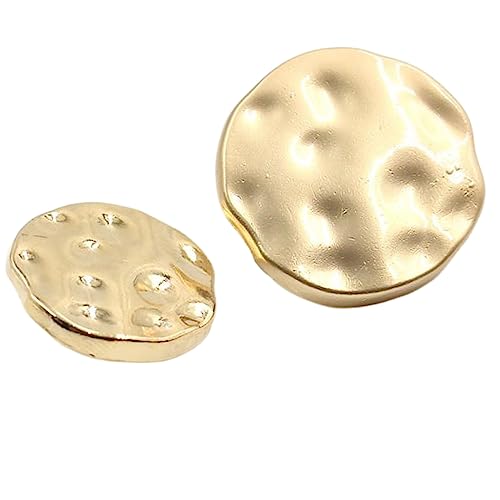 Metallknopf Gold 25mm/30mm Größen 10 teile/los Für Pullover Mantel Dekoration Hemd Knöpfe Zubehör, Gold, 25mm