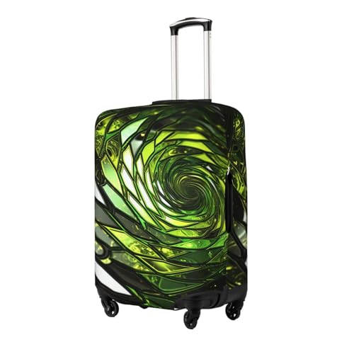 Travel Luggage Cover Anti-Scratch Suitcase Cover Protector Elastic Thicken Luggage Protector Washable Baggage Covers Abstract Green Snake Suitcase Sleeve Fit 18-32 Inch Luggage Small2