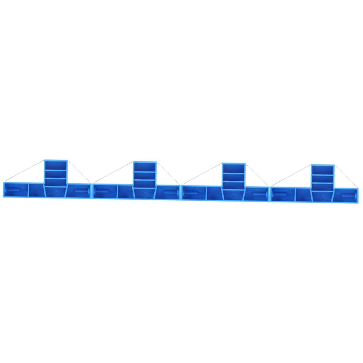 Gadpiparty 4 Pezzi Strumento di Taglierina Angolare Artigianato Cutter Kit di Strumenti Argillosi Mini Frese per Argilla Forniture Scolpire L'argilla Scultura Fabbricazione Forme Plastica Blu