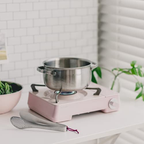 Dr.hows Young Stain Simple Kitchen Tool, 304 Stainless Steel Kitchen Utensils, Easy To Clean,Heat Resistant, Ladle, Spatula, Tongs, Whisk (Simple Tweezers Tongs) #TOP5