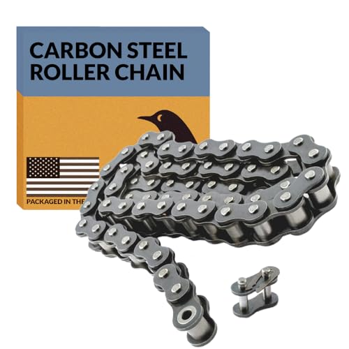 PGN #35 Roller Chain - 3 Feet + Free Connecting Link - Carbon Steel Chains for Bycicles Mini Bikes Motorcycles Go-Karts Home and Industrial Machinery - 95 Links