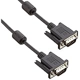 バッファロー iBUFFALO ディスプレイケーブル 極細 D-Sub15:D-Sub15 コア付 黒 5.0m BSDCV50BK