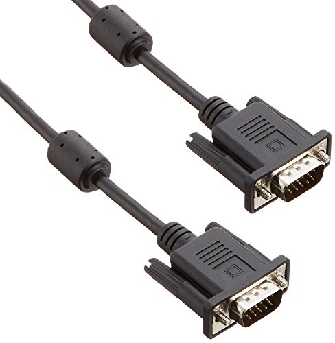 ?????? iBUFFALO BSDCV50BK Display Cable, Ultra Fine, D-Sub15: D-Sub15, Core Included, Black, 16.4 ft (5.0 m)