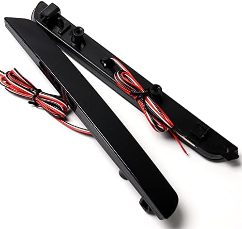 EPARTS 1 Pair Smoke Lens Red LED Rear Bumper Brake Light Bumper Reflector Tail Stop Lamps Compatible With 2004-2009 Mazda 3 Mazdaspeed 3