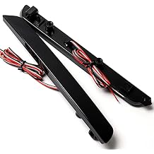 EPARTS 1 Pair Smoke Lens Red LED Rear Bumper Brake Light Bumper Reflector Tail Stop Lamps Compatible With 2004-2009 Mazda 3 Mazdaspeed 3