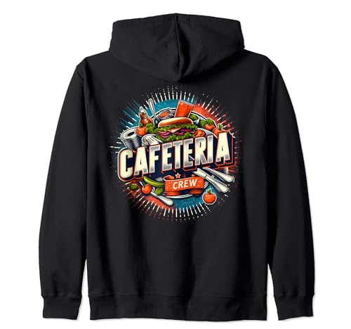 Caffetteria Equipaggio Pranzo Cibo Pasto Cucina Rientro A Scuola Felpa con Cappuccio