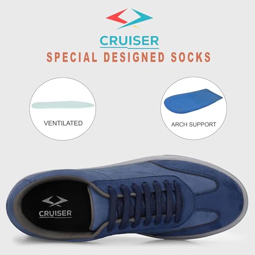 Image of Cruiser Mens 2533 Sneaker for Men | Lightweight & Comfortable | Stylish Lace-Up Casual Footwear with Cushioned Insole | Perfect for Versatile Outfits (2533)