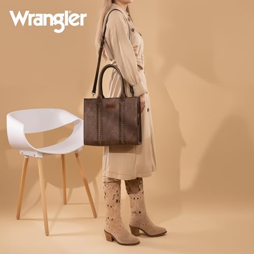 Image of Montana West x Wrangler Tote Bags Purses for Women Work Top-Handle Handbags with Strap