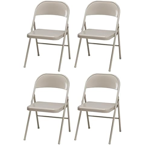 MECO 4-Pack All Steel Folding Chairs Cover