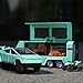 1/32 Alloy Car Trucks Toy Pickup Trailer RV Model Kit with Beach Motorcycle, Diecast Alloy Metal RV Car Model Toys with Sound Light and Pull Back Power,Christmas Birthday Gift for Boy Girl-Green
