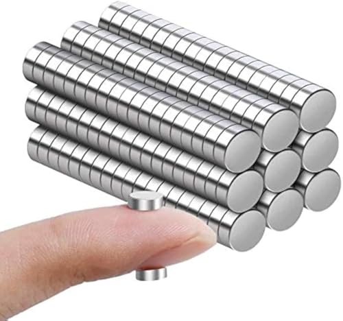 Image of rhinocats 150Pcs Small Round Magnets，6x2mm Mini Magnets for 3D Printing,Office, DIY,Fridge, Crafts and Science