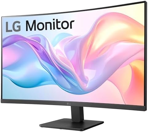 LG 32MR50C-B Curved Monitor 32-Inch FHD 100Hz AMD FreeSync OnScreen Control Dynamic Action Sync Black Stabilizer Tilt Stand (HDMI) - Black — view 4