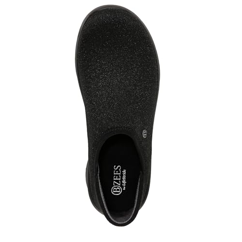 Image of LifeStride Women's Getaway Slip On Loafer Black Shimmer 8 M