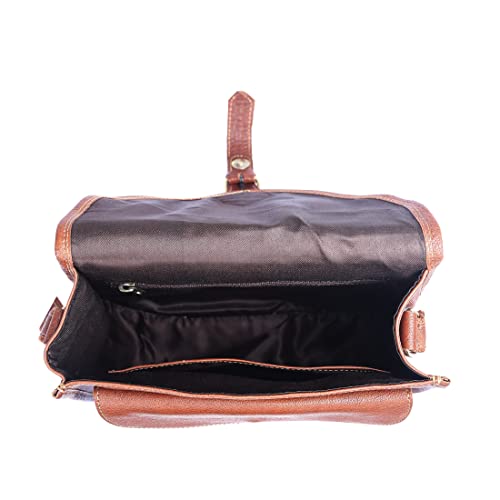 Bolso cruzado de cuero para mujer elegante y práctico miniatura 3