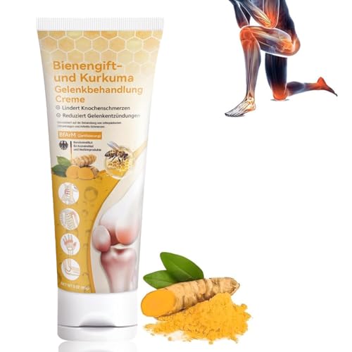 LAKVIL 1 pcs de Crema Curativa Articular, Con Extractos Naturales de Veneno de Abeja y Cúrcuma,Se Utiliza para Apoyar la Salud de las Articulaciones, Relieve Joint Pain 85g