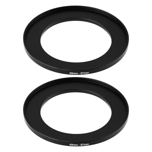 Create idea Adattatore Per Obiettivo Della Fotocamera Da 2 Pezzi Da 49 Mm A 67 Mm Adatto Per Fotocamere Digitali E Reflex