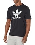 adidas originals men's adicolor classics trefoil t-shirt, black, medium