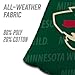YouTheFan Officially-Licensed NHL Minnesota Wild Set of 4 Cornhole Bags - All Weather Regulation 6” x 6” Size - 16oz Weight - Designed in USA