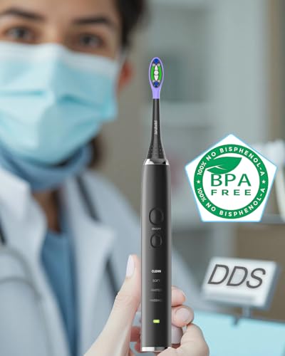 Jarubekil 12er Ersatzbürsten Kompatibel mit Philips Sonicare Elektrische Zahnbürste, Medium Bürstenköpfe Aufsteckbürsten für 5500 5300 9000 3100 4100 6100 7100 (Schwarz)