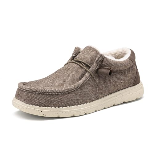 Bruno Marc Men's Slip-on Faux Fur Lined Loafers Casual Shoes