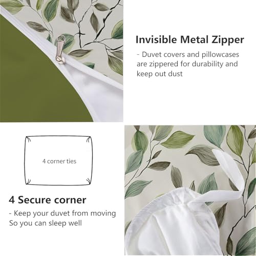Parure de lit en microfibre de qualité supérieure avec housse 140x200