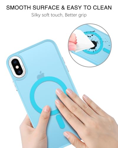 Coque iPhone Xs Max Magsafe fine transparente anti-rayures et étui silicone mat - 6