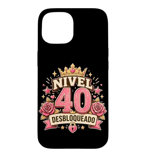 40 Desbloqueado �s���N �N���E�� �o�b�W �O���t�B�b�N 40th Roses �X�}�z�P�[�X iPhone 15 �p
