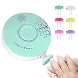 Seguro y eficaz: el cortauñas eléctrico para bebé está diseñado para cortar y pulir las uñas de los pies y las manos de bebés y adultos, no daña las cutículas o las camas de uñas, un pulido exquisito de 360 ° y una velocidad constante hacen que las uñas y las uñas sean más suaves y lisas.