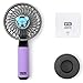 BT21 KOYA Character Mini Handheld Personal Portable Fan | 3-Speed Adjustable USB Rechargeable, Light Purple
